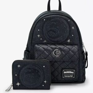 Loungefly DreamWorks How to Train Your Dragon Night Fury Quilted Set